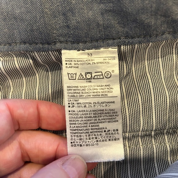 Banana‎ Republic Emerson Short Khaki Chino Flat Front Mens Size 33 Green - Picture 6 of 6